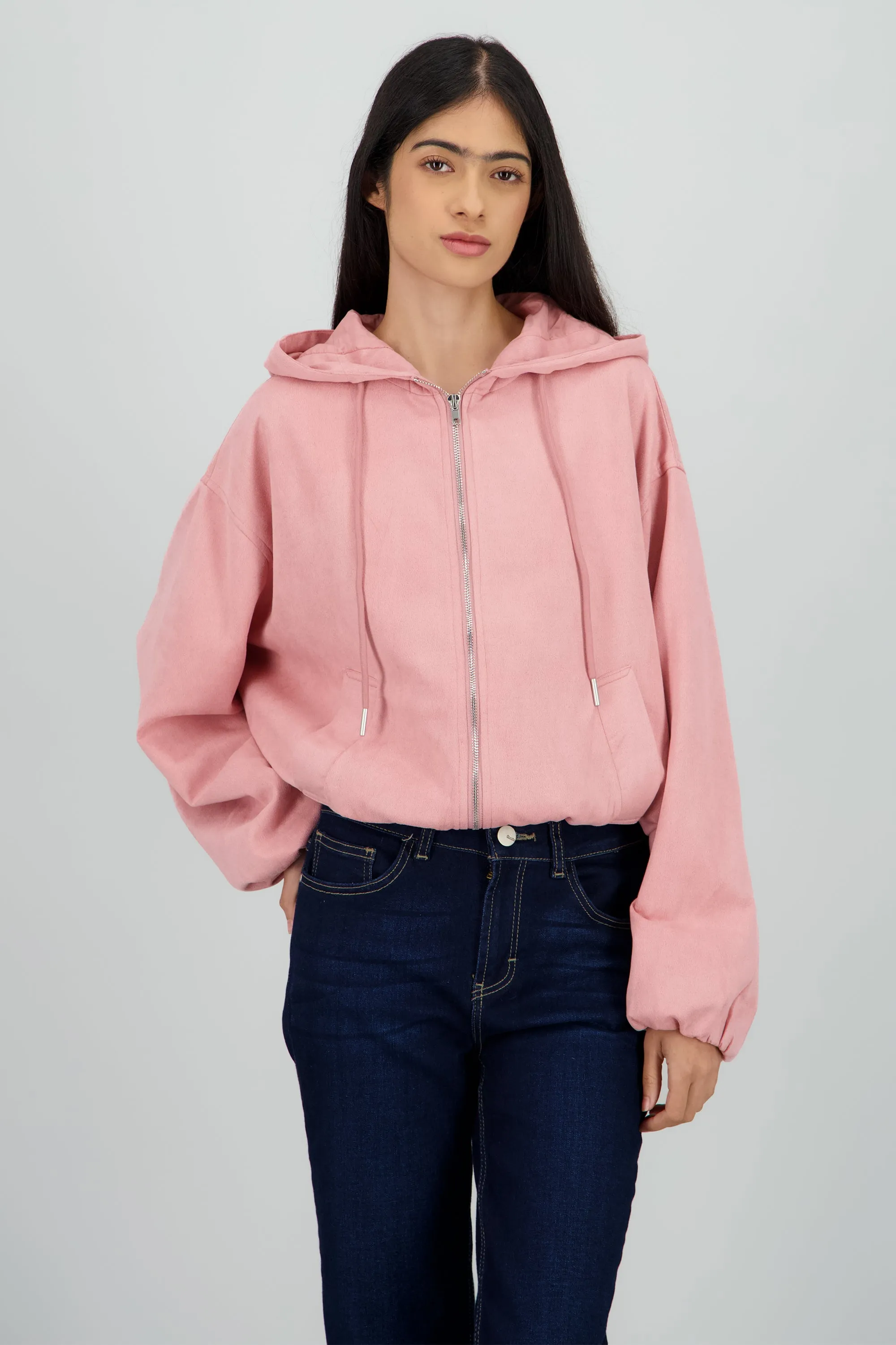 Chamarra suede cierre sold by Shasa