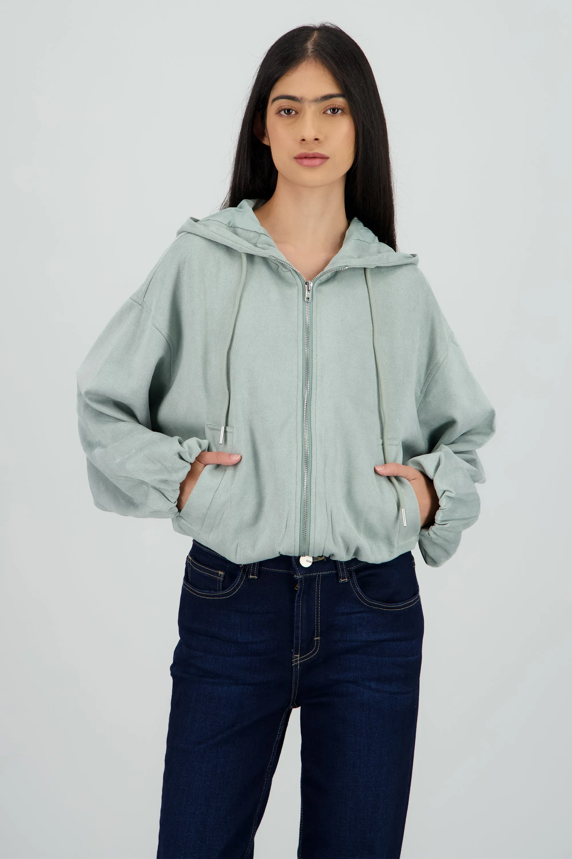 Chamarra suede cierre sold by Shasa product image thumbnail 2