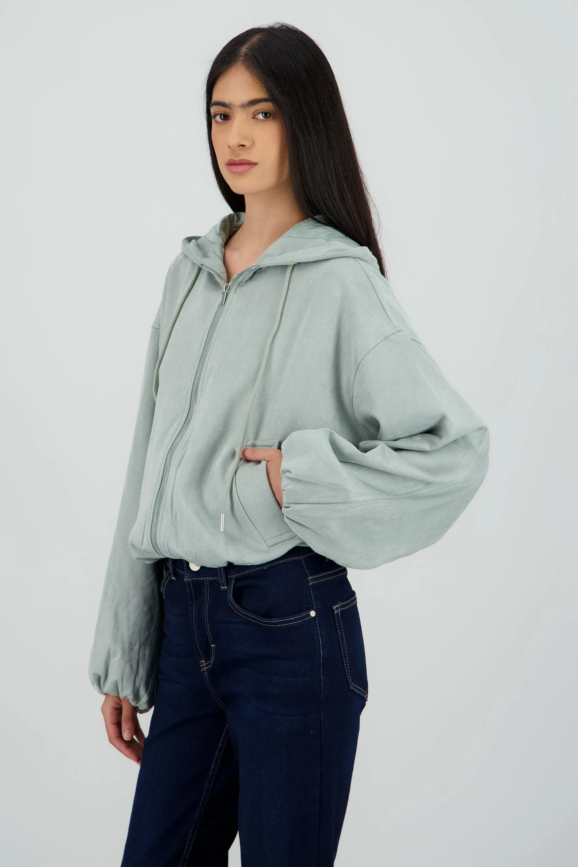 Chamarra suede cierre sold by Shasa product image thumbnail 3