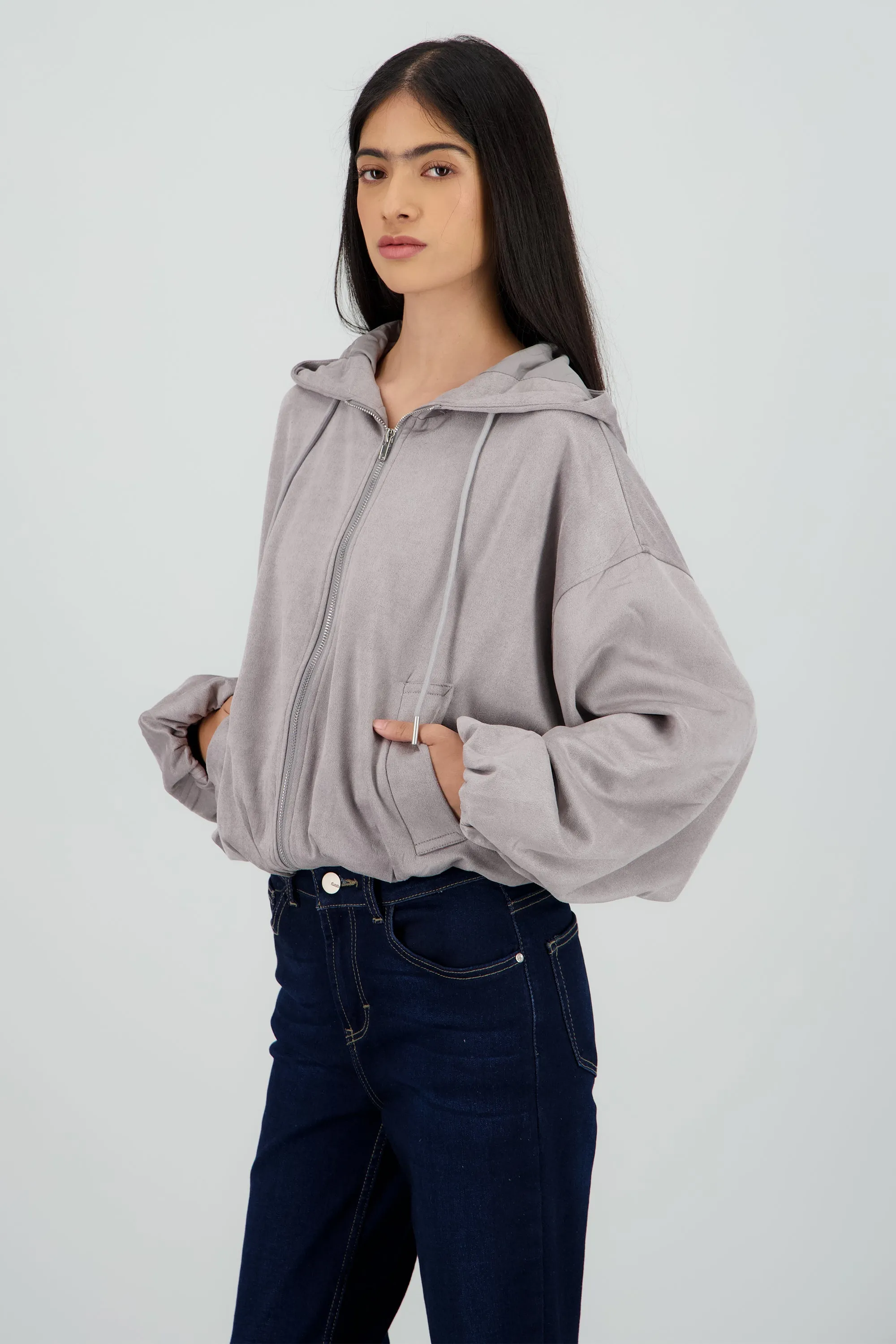 Chamarra suede cierre sold by Shasa product image thumbnail 3