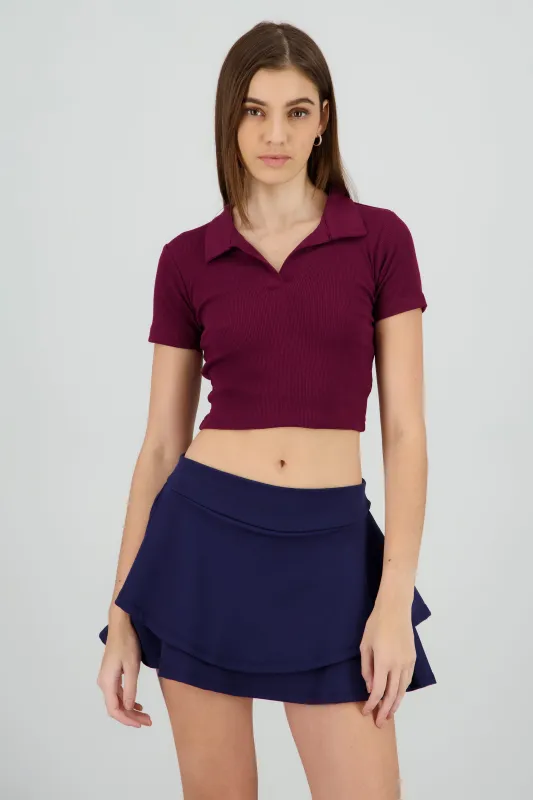 Top Rib Cuello Polo Liso sold by Shasa