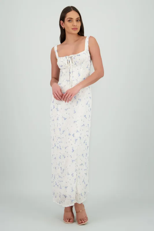 Vestido maxi flores sold by Shasa