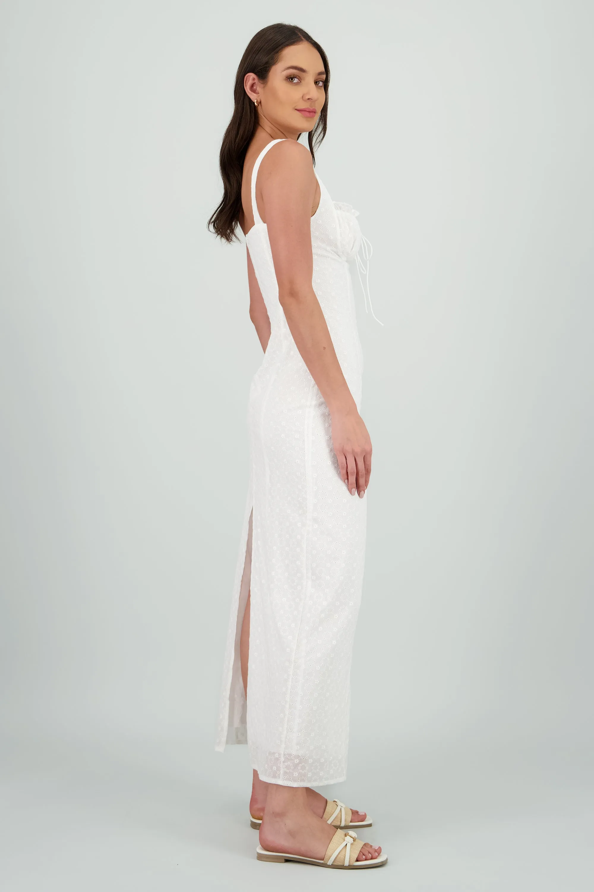 Vestido maxi textura flores sold by Shasa product image thumbnail 3