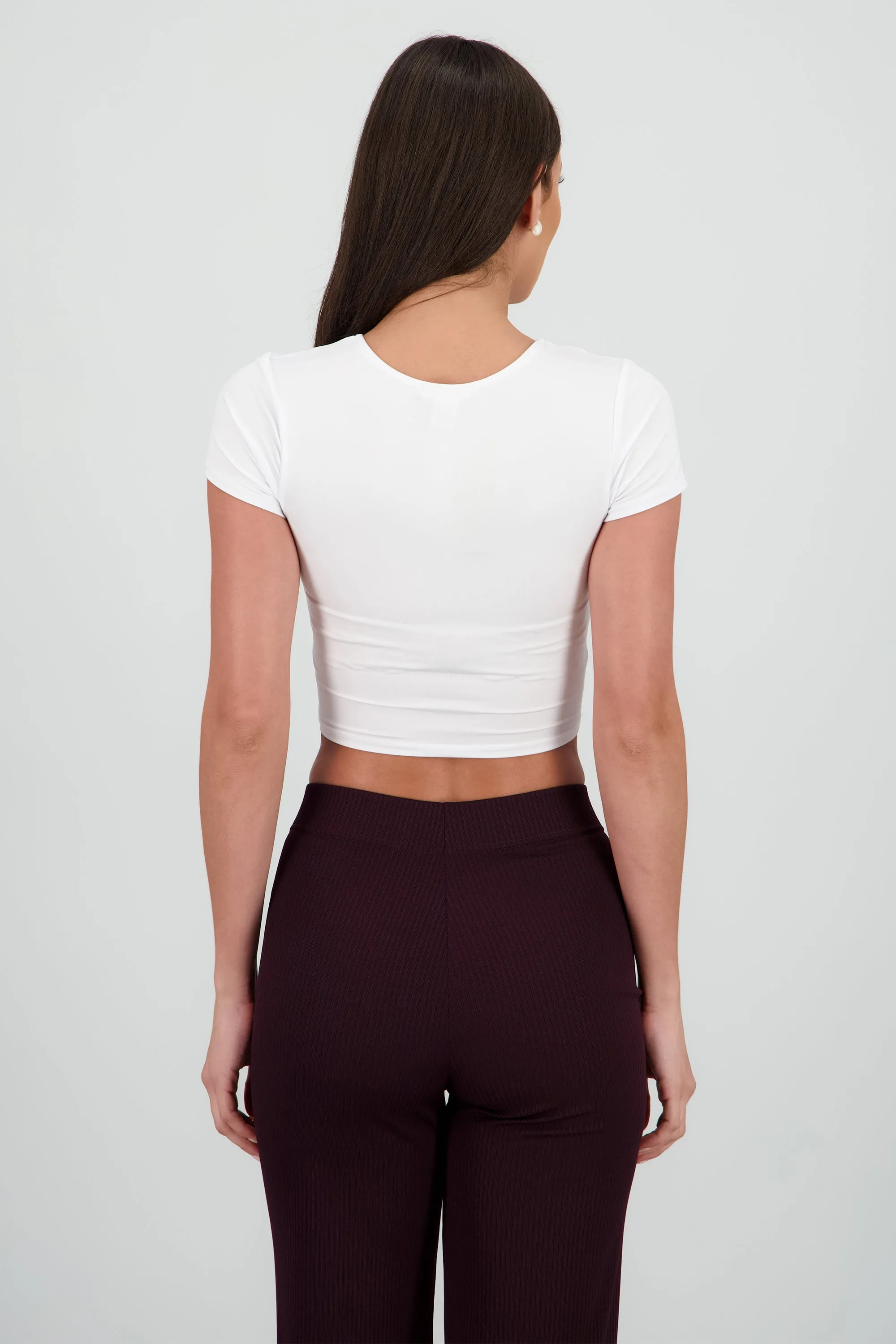 Top basico manga corta escote redondo sold by Shasa product image thumbnail 4