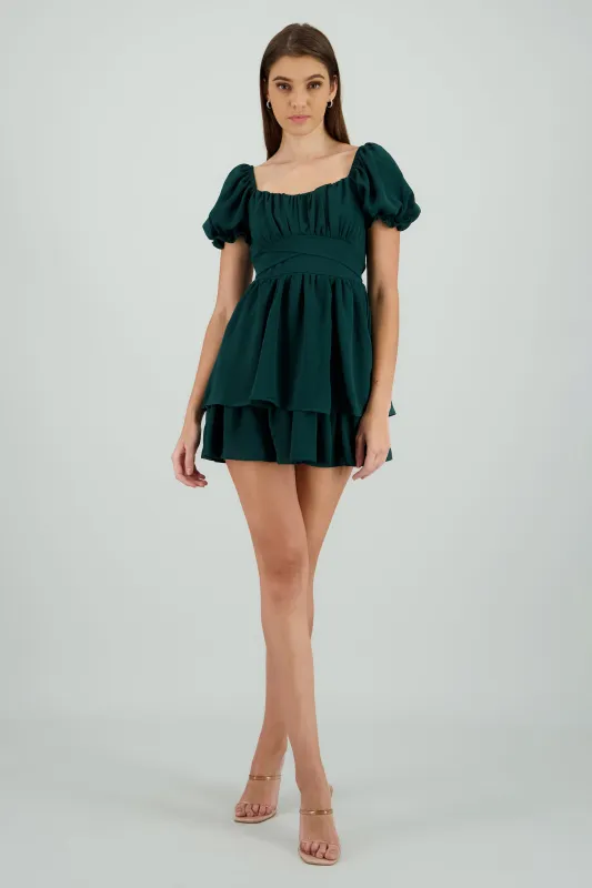 Vestido con olanes sold by Shasa