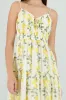 Vestido midi estampado limon sold by Shasa