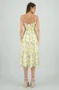 Vestido midi estampado limon sold by Shasa