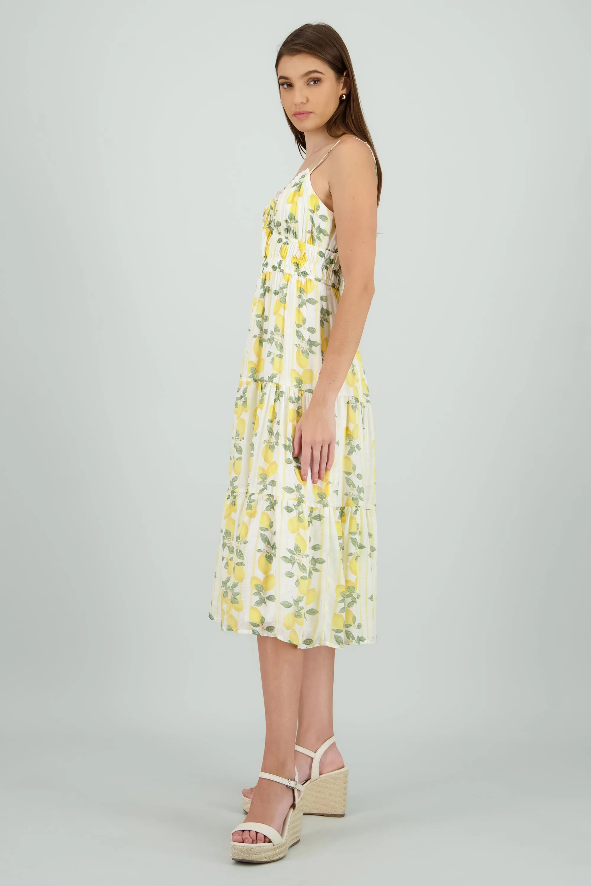 Vestido midi estampado limon sold by Shasa product image thumbnail 3