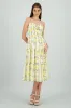 Vestido midi estampado limon sold by Shasa