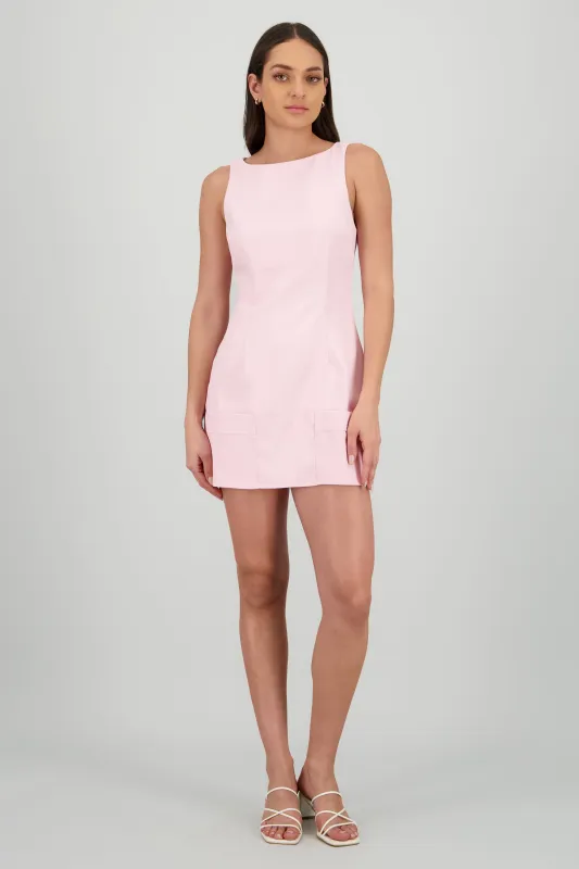 Mini vestido detalle bolsas frente sold by Shasa