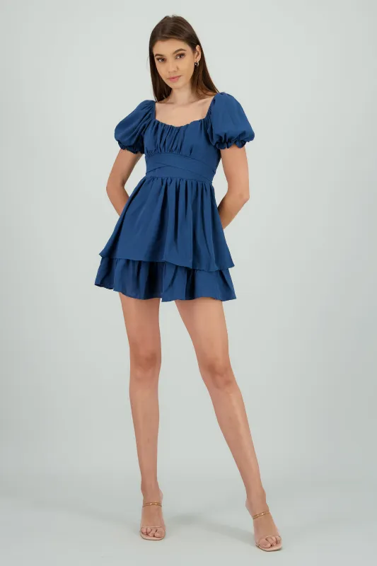 Vestido con olanes sold by Shasa