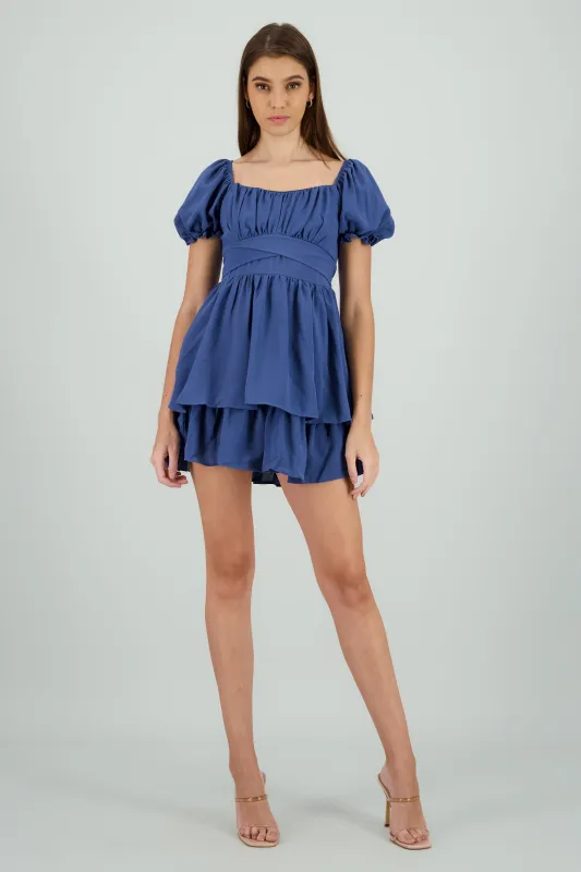 Vestido con olanes sold by Shasa