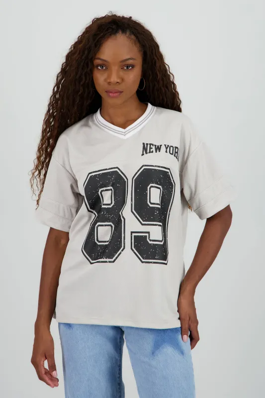 Playera oversize estampado numero sold by Shasa