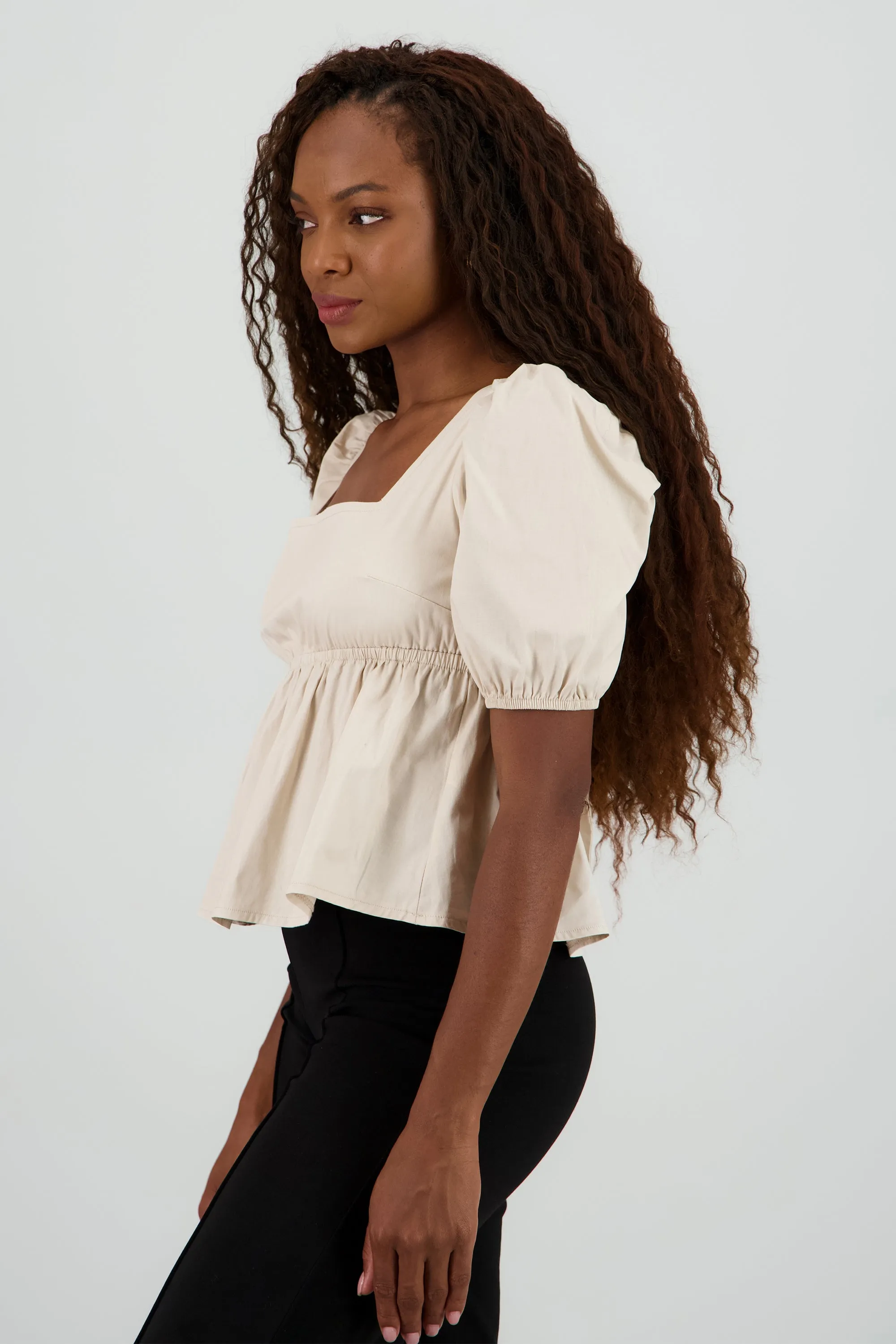 Blusa manga abullonada detalle olan sold by Shasa product image thumbnail 3