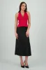 Falda satin maxi con abertura sold by Shasa