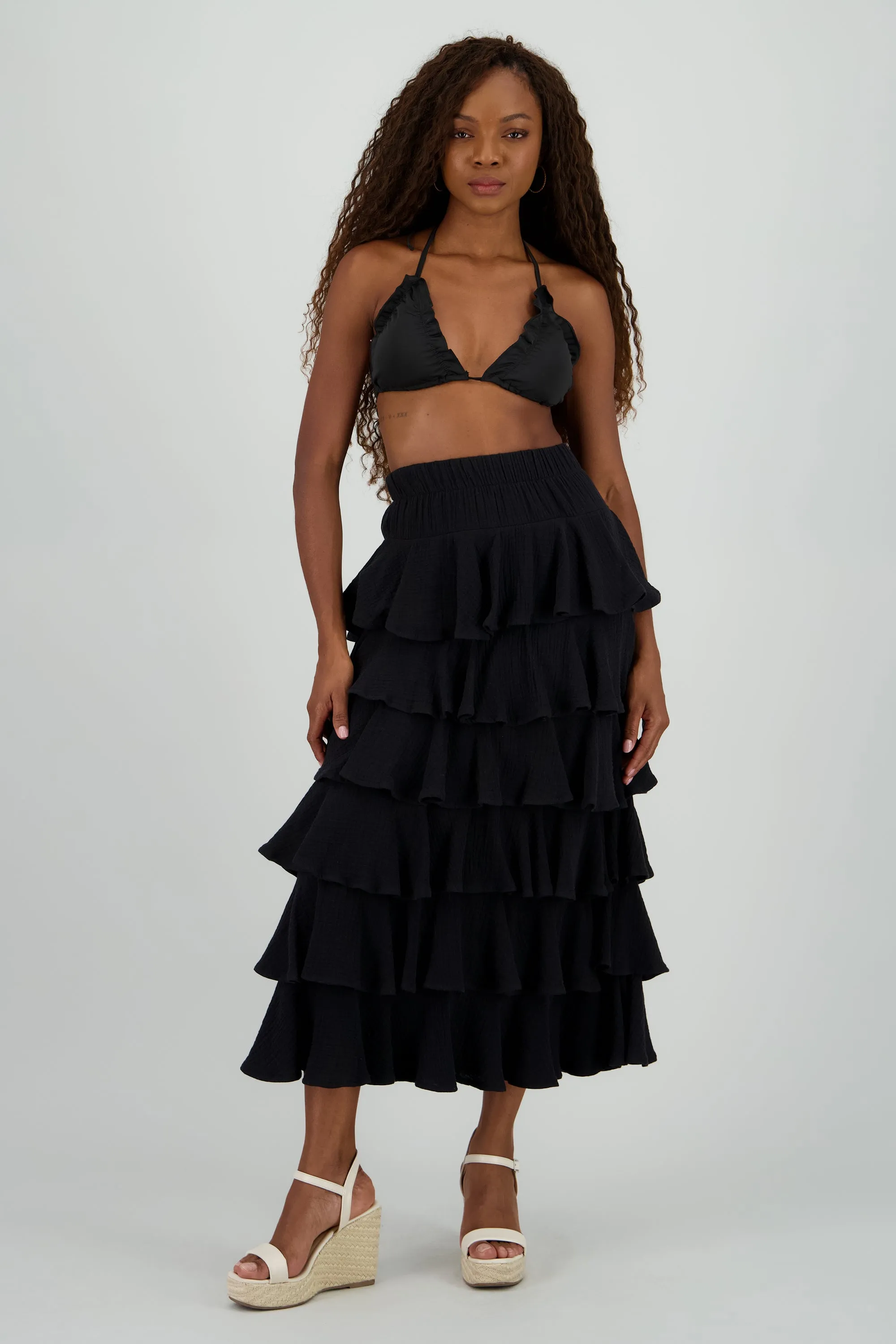 Falda maxi olanes ligera sold by Shasa