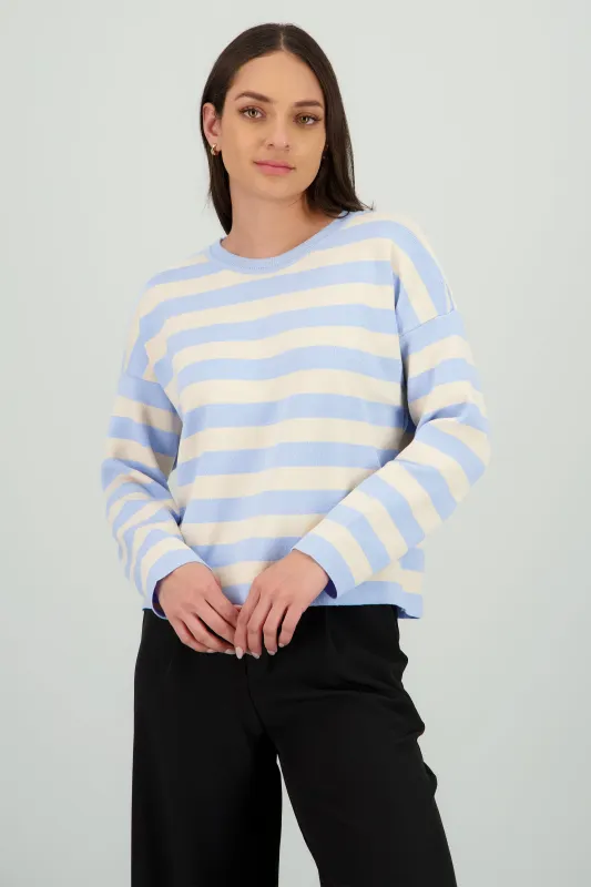 Sueter rayas tacto suave sold by Shasa