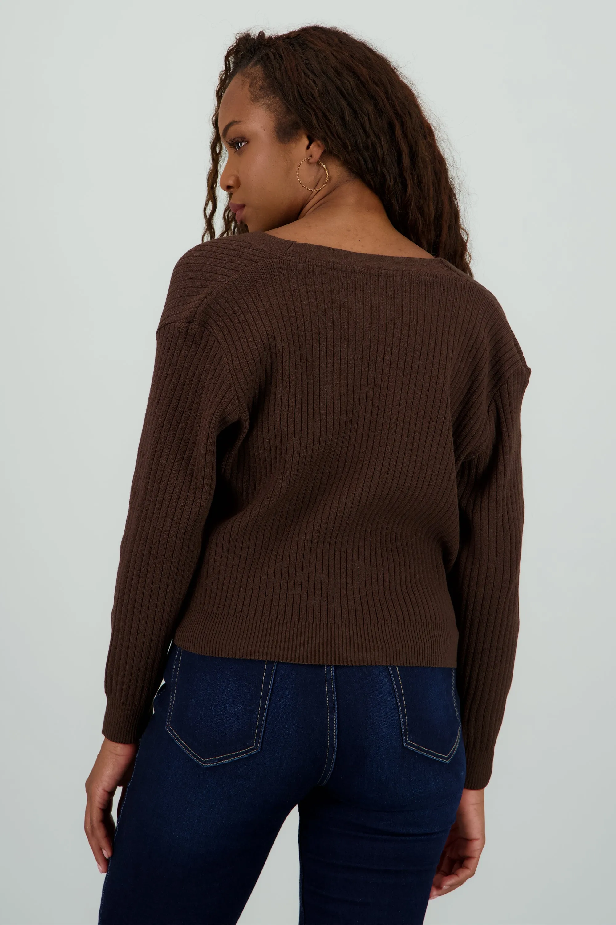 Cárdigan tejido acanalado botones sold by Shasa product image thumbnail 4