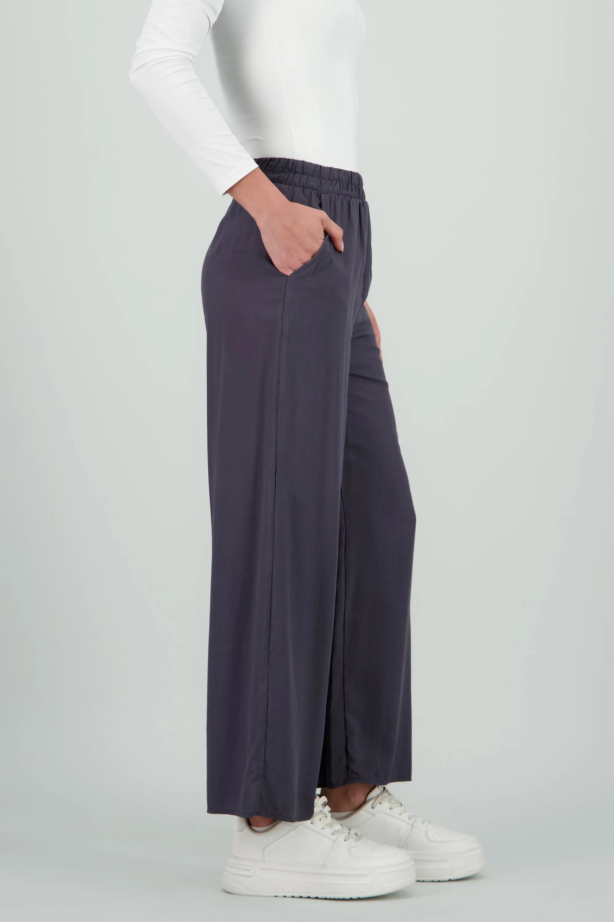 Pantalón Wide Leg Cintura Alta Fruncida sold by Shasa product image thumbnail 3