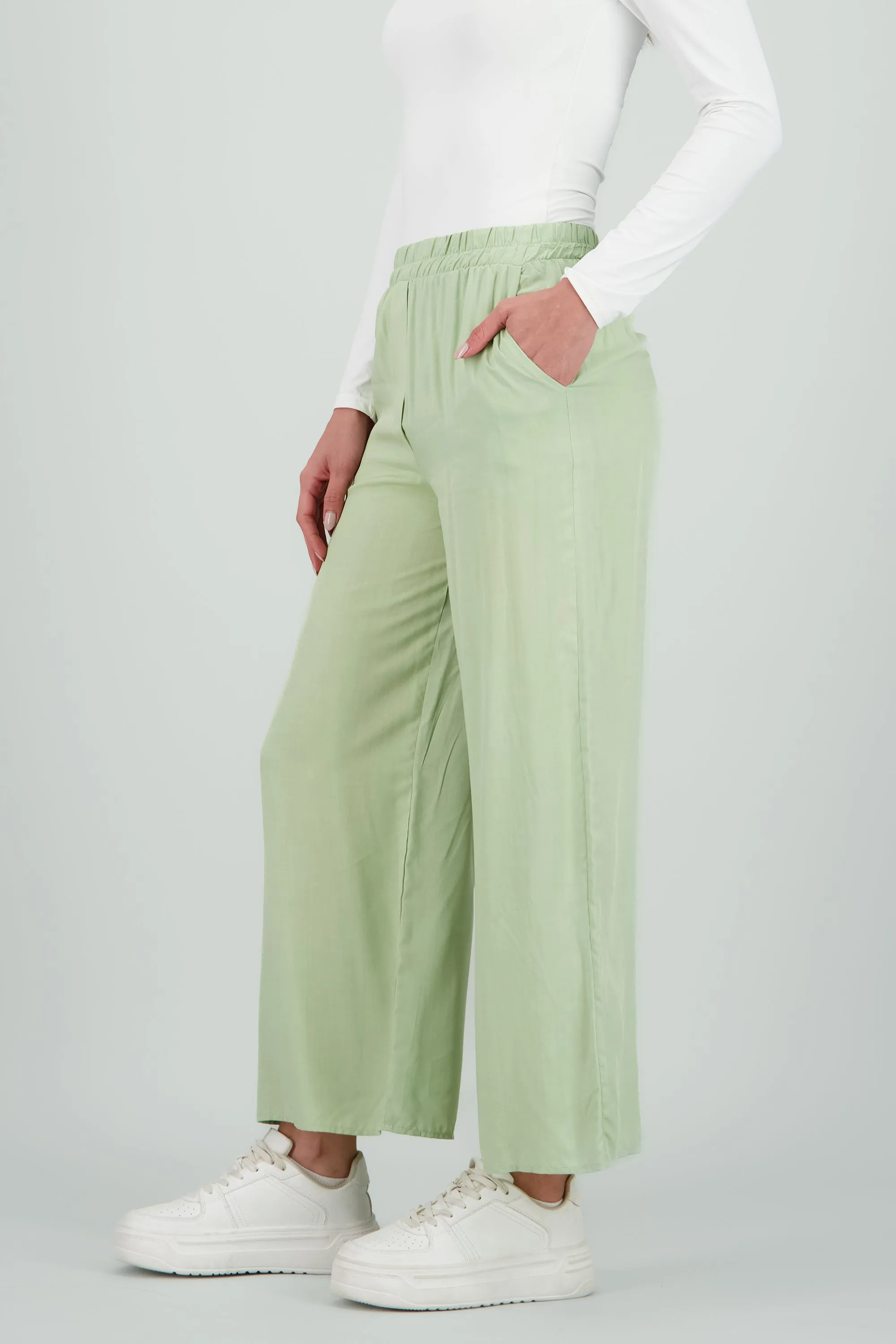 Pantalón Wide Leg Cintura Alta Fruncida sold by Shasa product image thumbnail 3