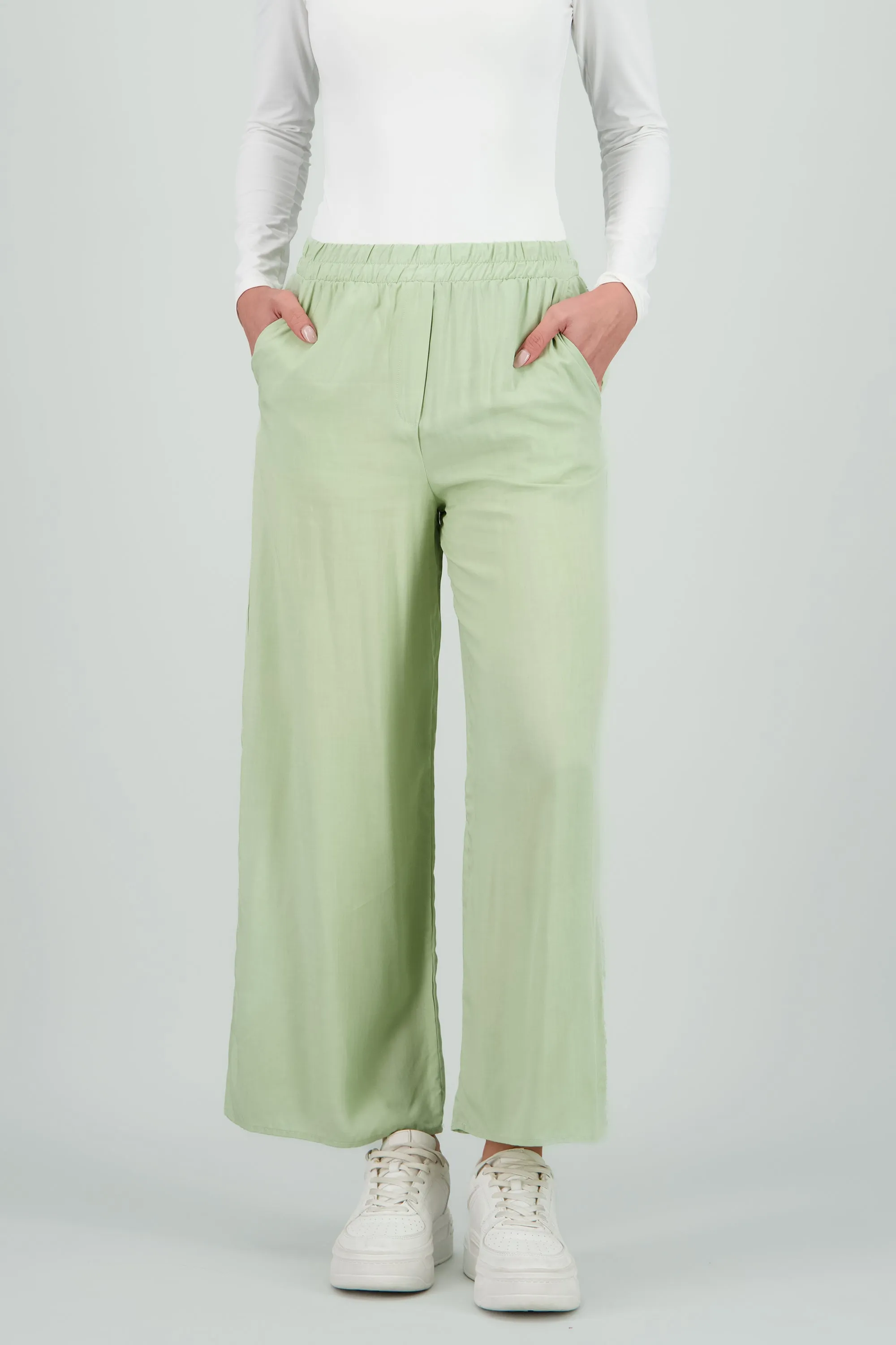 Pantalón Wide Leg Cintura Alta Fruncida sold by Shasa product image thumbnail 2