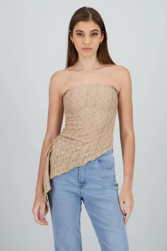 Top tubo abertura al costado textura sold by Shasa
