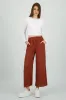 Pantalón Wide Leg Cintura Alta Fruncida sold by Shasa