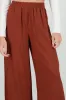 Pantalón Wide Leg Cintura Alta Fruncida sold by Shasa