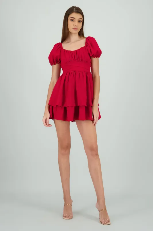 Vestido con olanes sold by Shasa