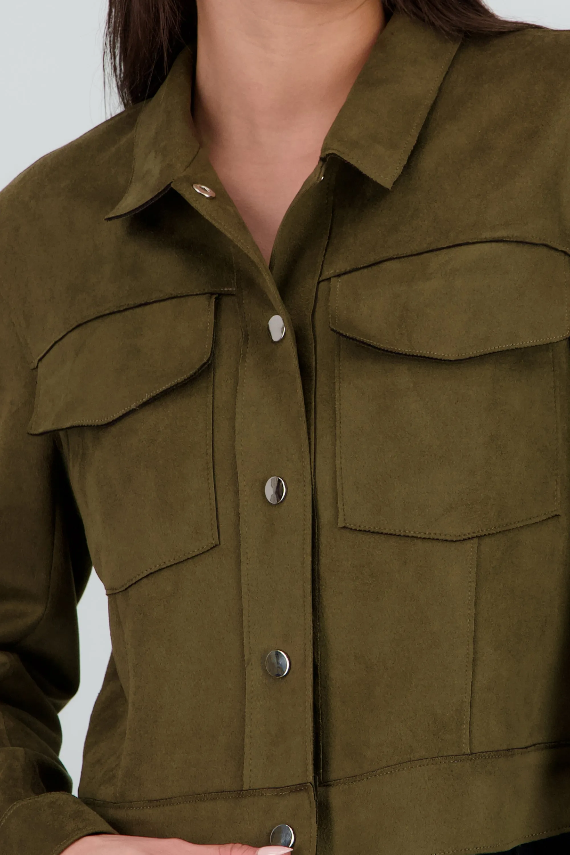 Chamarra suede corta con botones sold by Shasa product image thumbnail 5