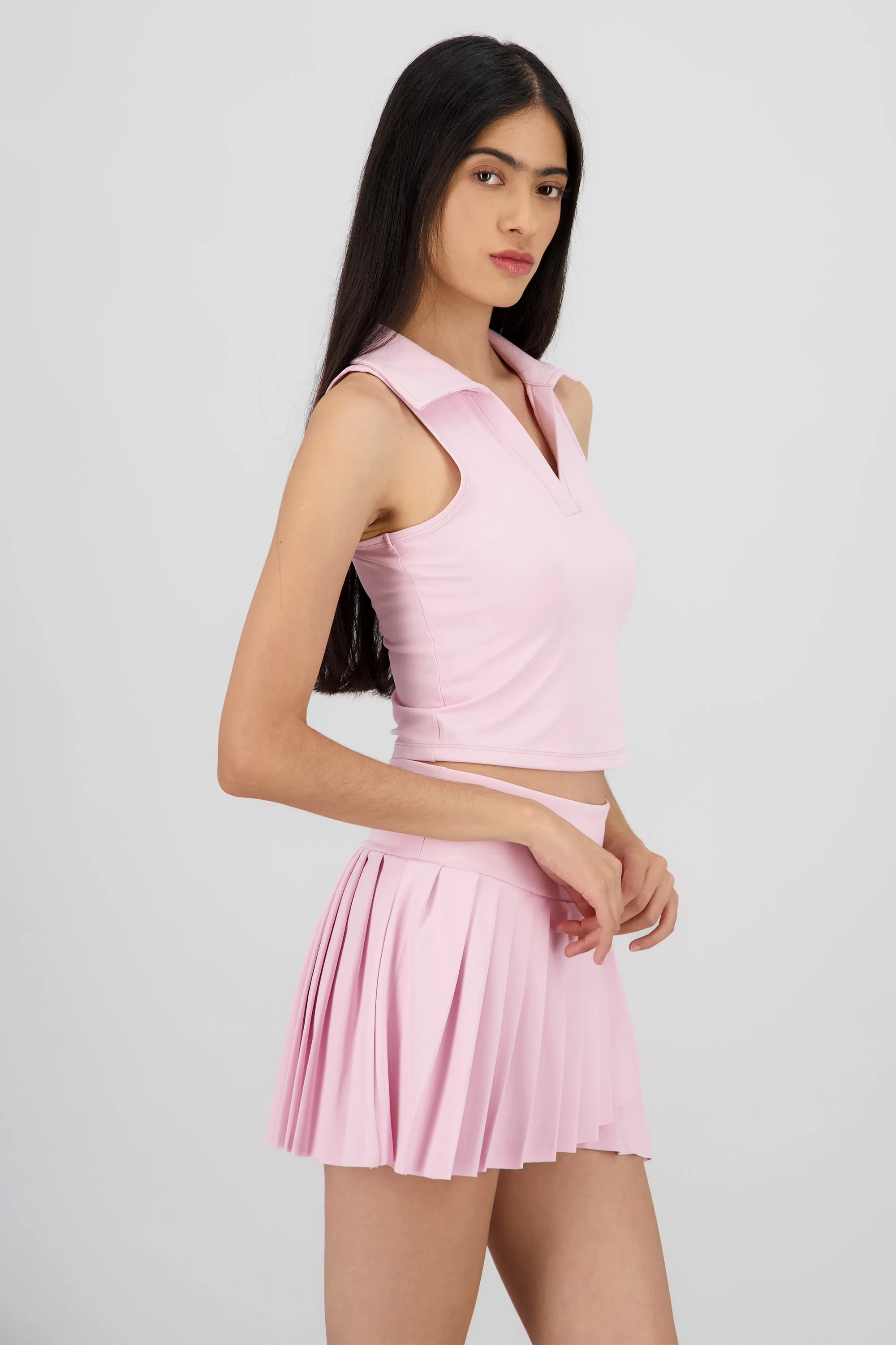 Top polo sin manga liso sold by Shasa product image thumbnail 3