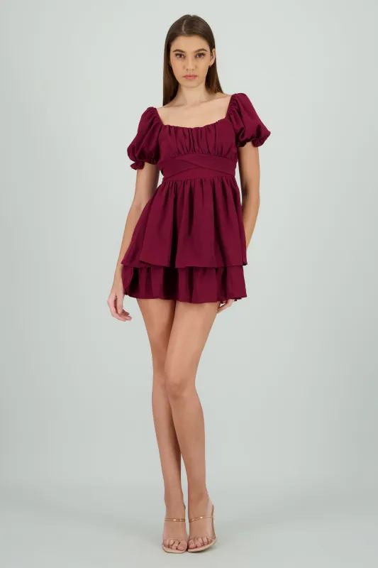 Vestido con olanes sold by Shasa