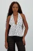 Top amarre espalda descubierta estampado de puntos sold by Shasa