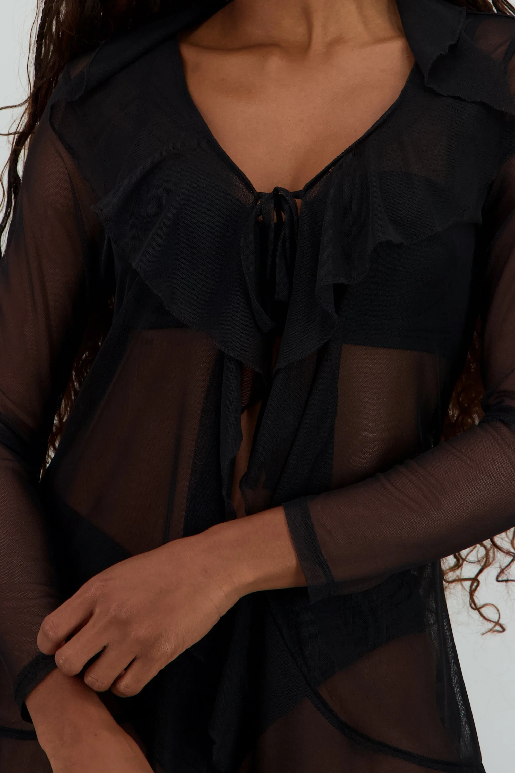 Blusa olanes manga larga mesh sold by Shasa product image thumbnail 5