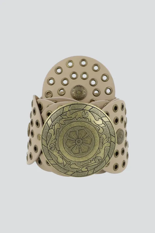 Cinturon circulos hebilla boho sold by Shasa