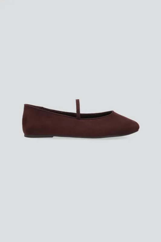 Flat mary jane redonda suede sold by Shasa