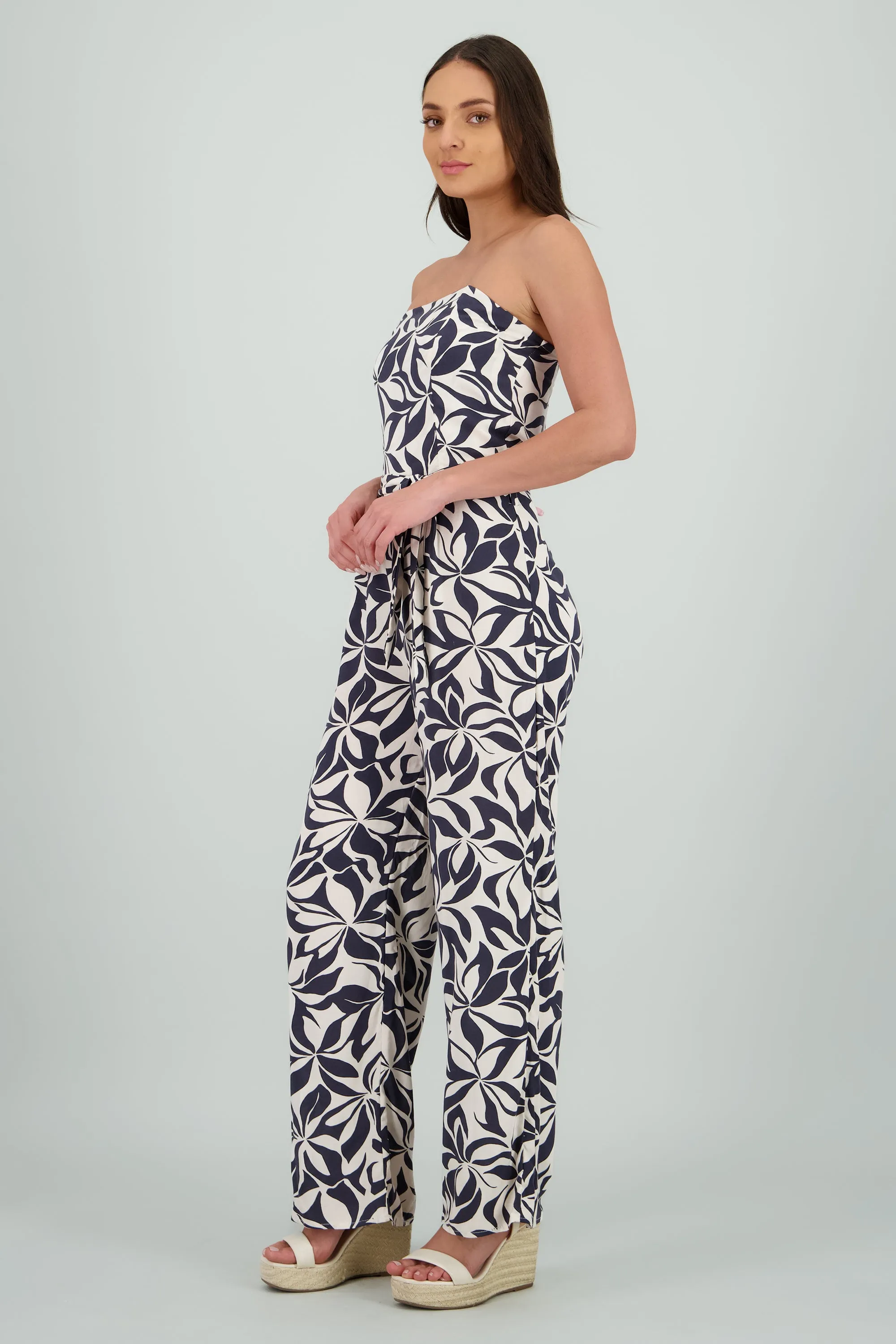 Jumpsuit strapless detalle laso estampado sold by Shasa product image thumbnail 3