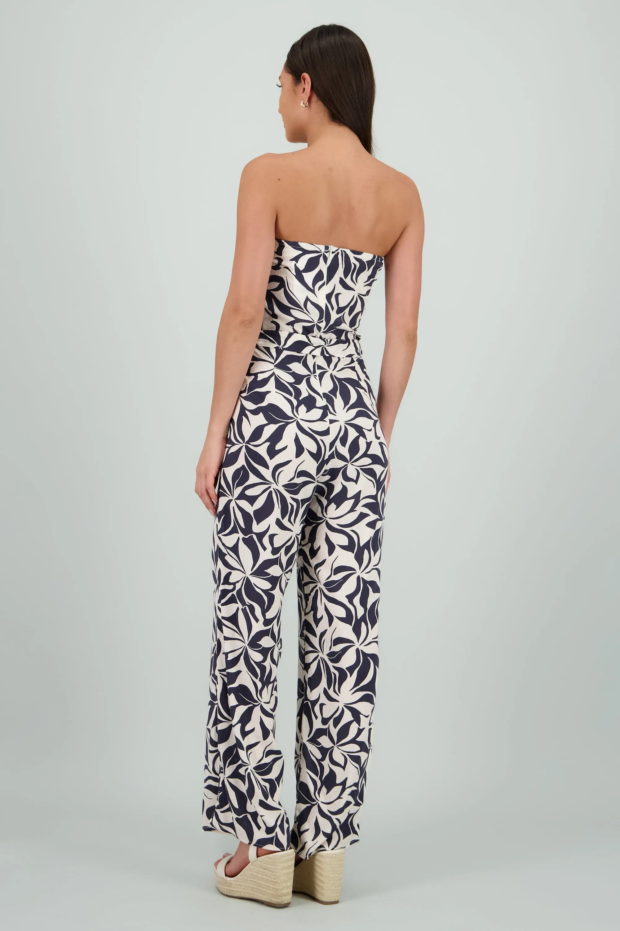 Jumpsuit strapless detalle laso estampado sold by Shasa product image thumbnail 4
