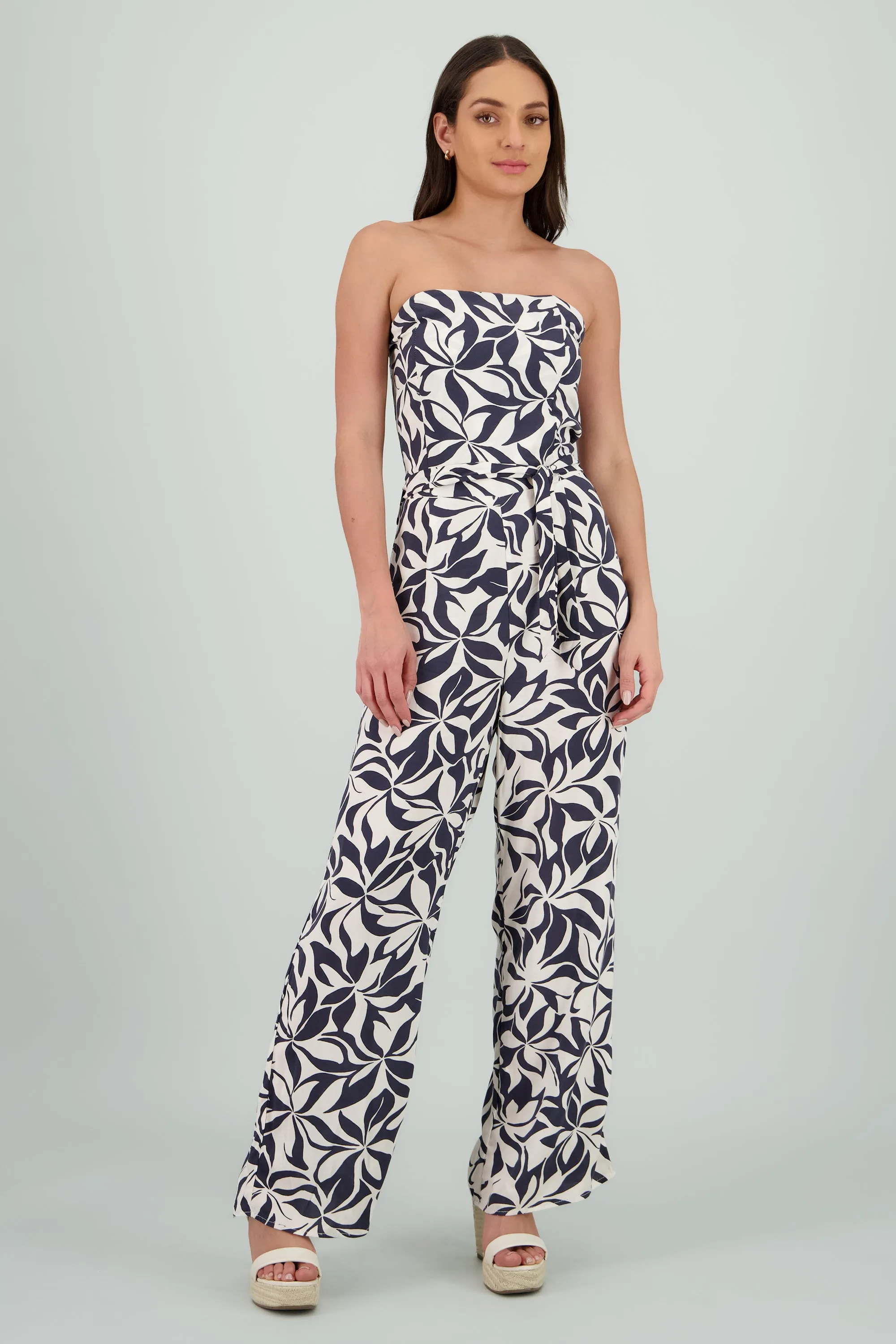 Jumpsuit strapless detalle laso estampado sold by Shasa