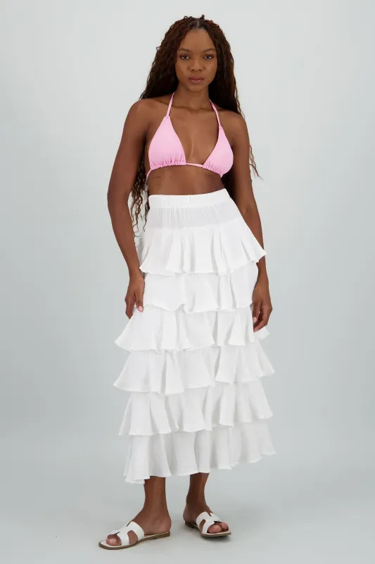 Falda maxi olanes ligera sold by Shasa