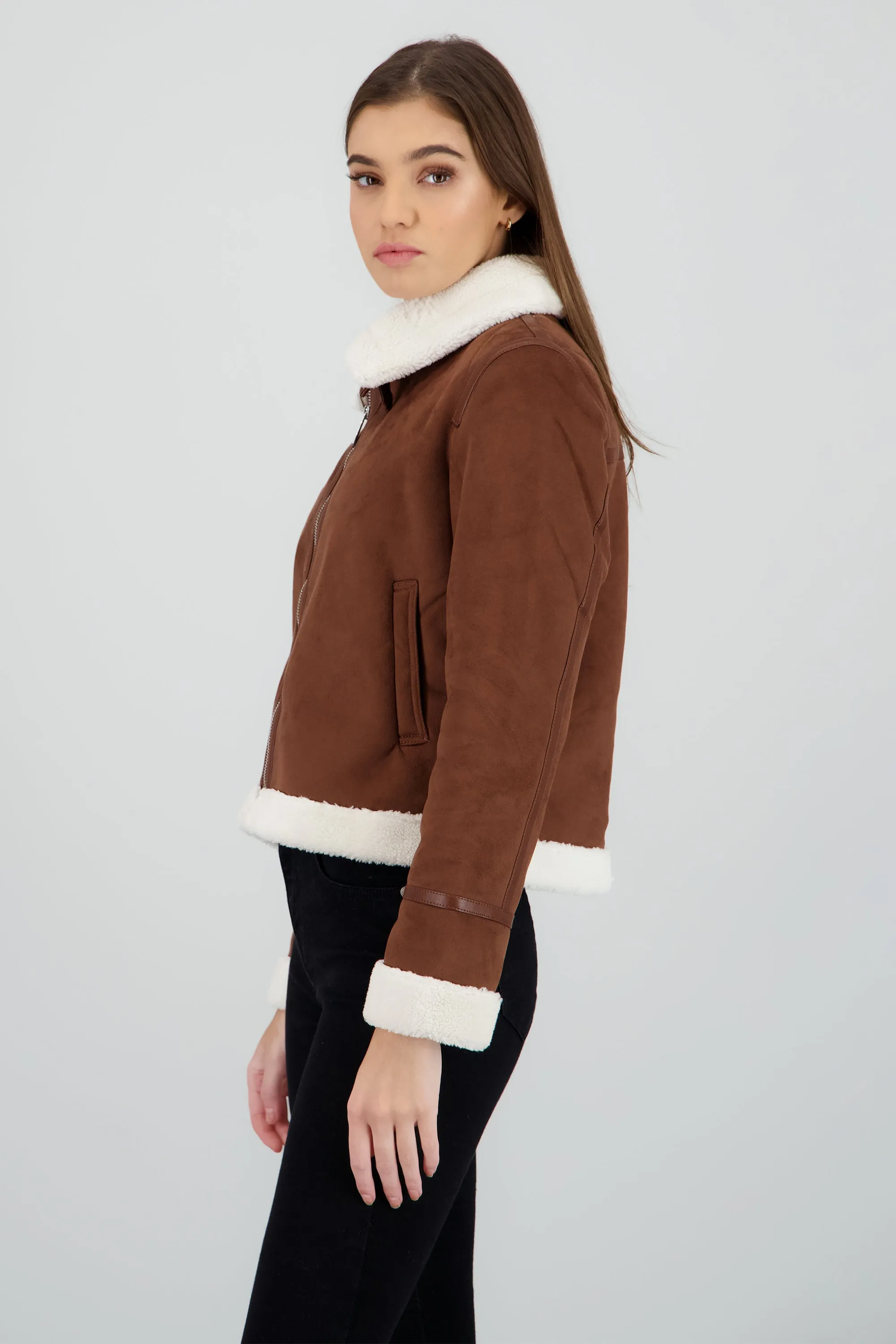 Chamarra lisa detalle borrego sold by Shasa product image thumbnail 3