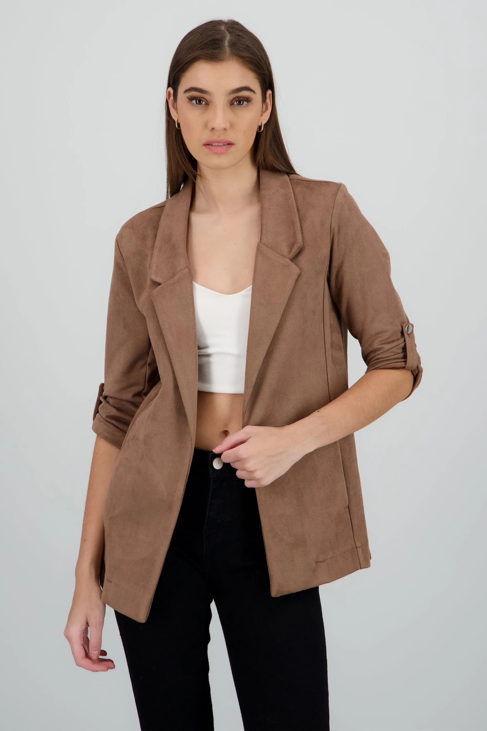 Blazer detalle solapa suede sold by Shasa product image thumbnail 2