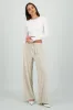Pantalon amplio detalle pinzas rayas sold by Shasa