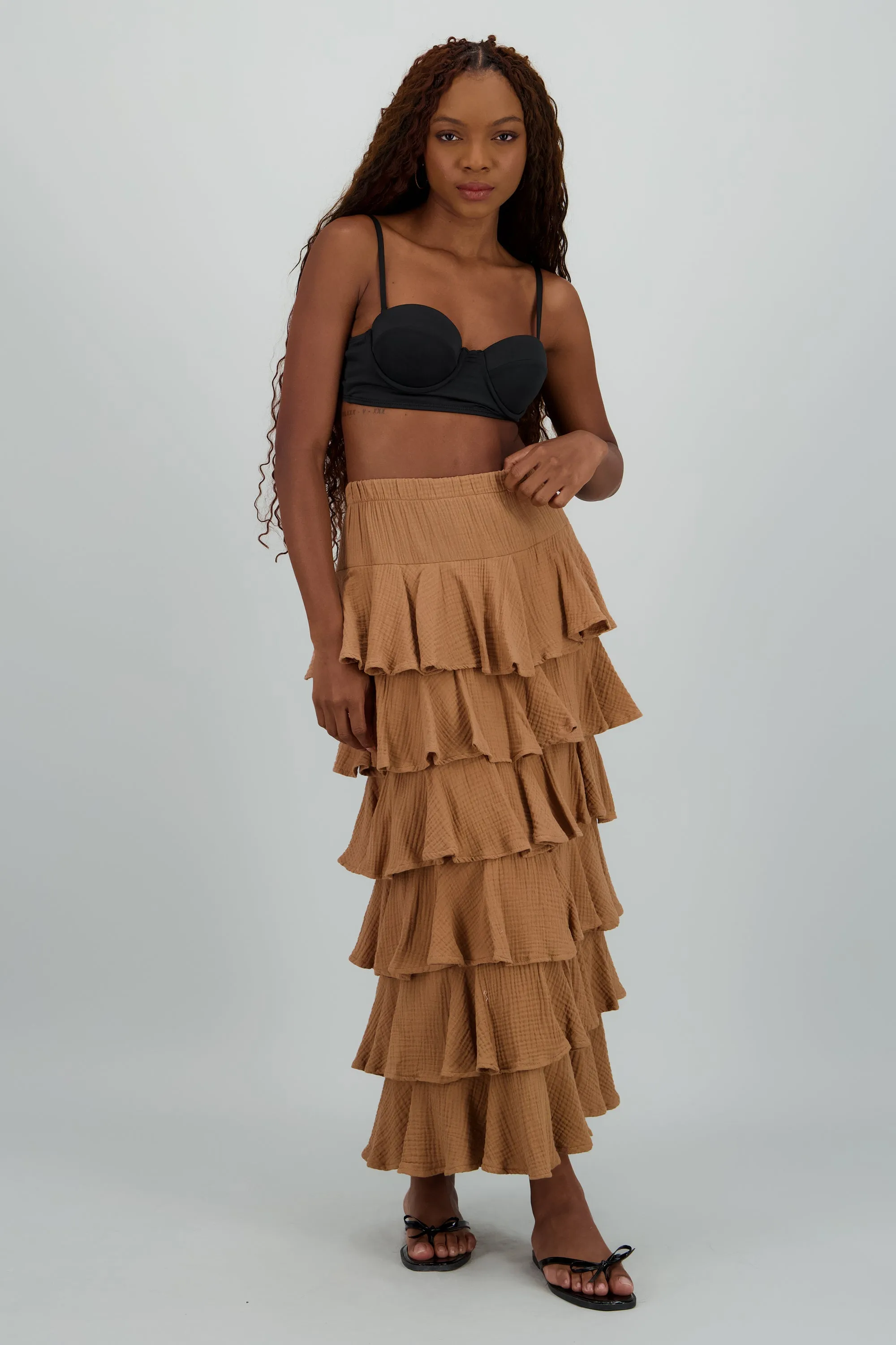 Falda maxi olanes ligera sold by Shasa