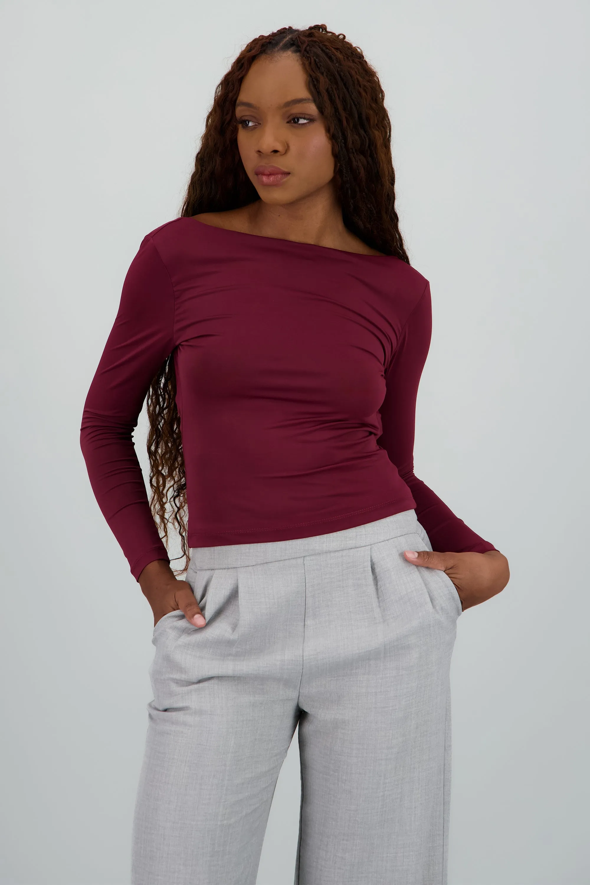 Top manga larga escote barco sold by Shasa product image thumbnail 2