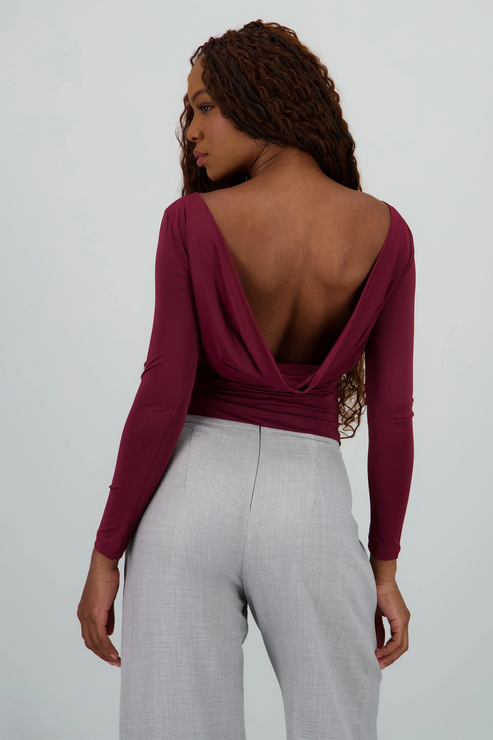 Top manga larga escote barco sold by Shasa product image thumbnail 4