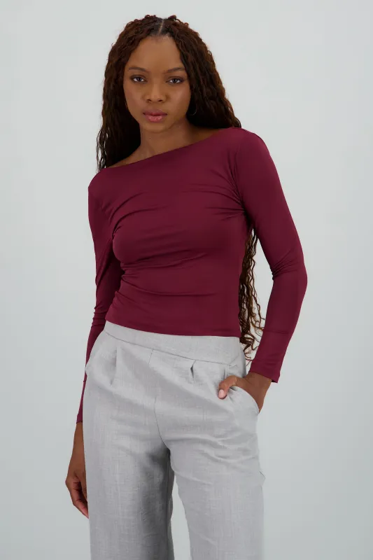 Top manga larga escote barco sold by Shasa