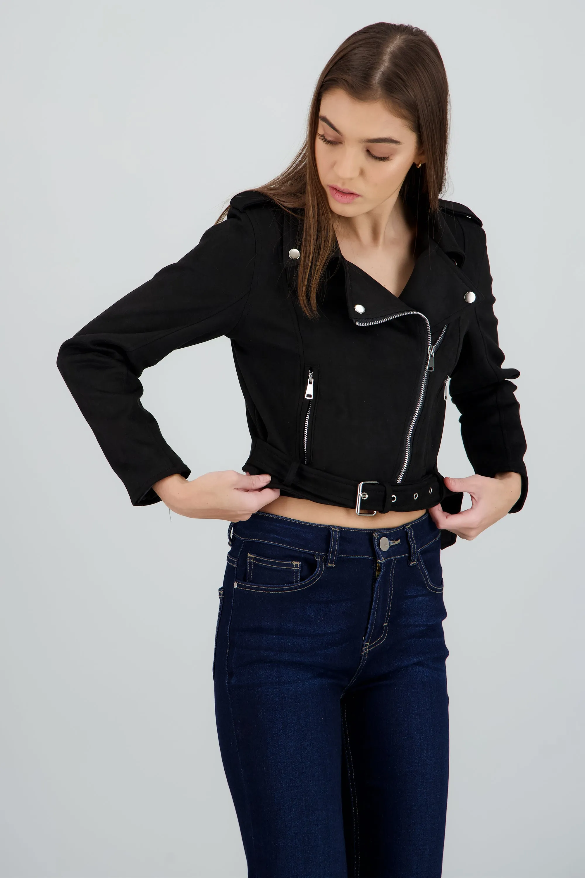 Chamarra biker antelina sold by Shasa product image thumbnail 2