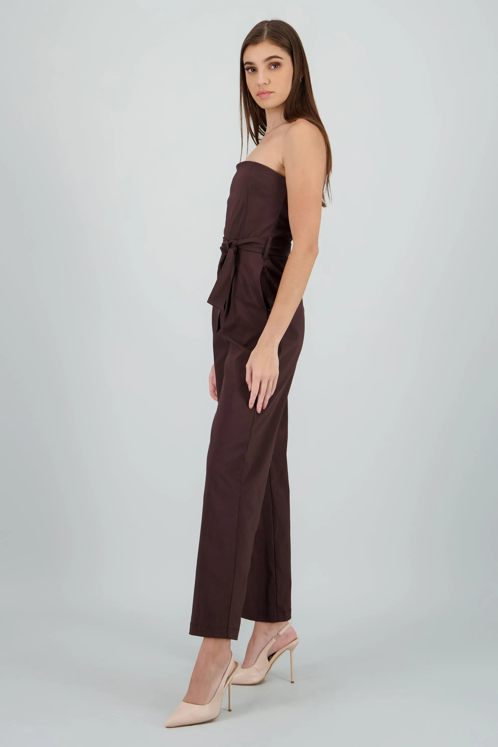 Jumpsuit strapless detalle cinturon sold by Shasa product image thumbnail 3