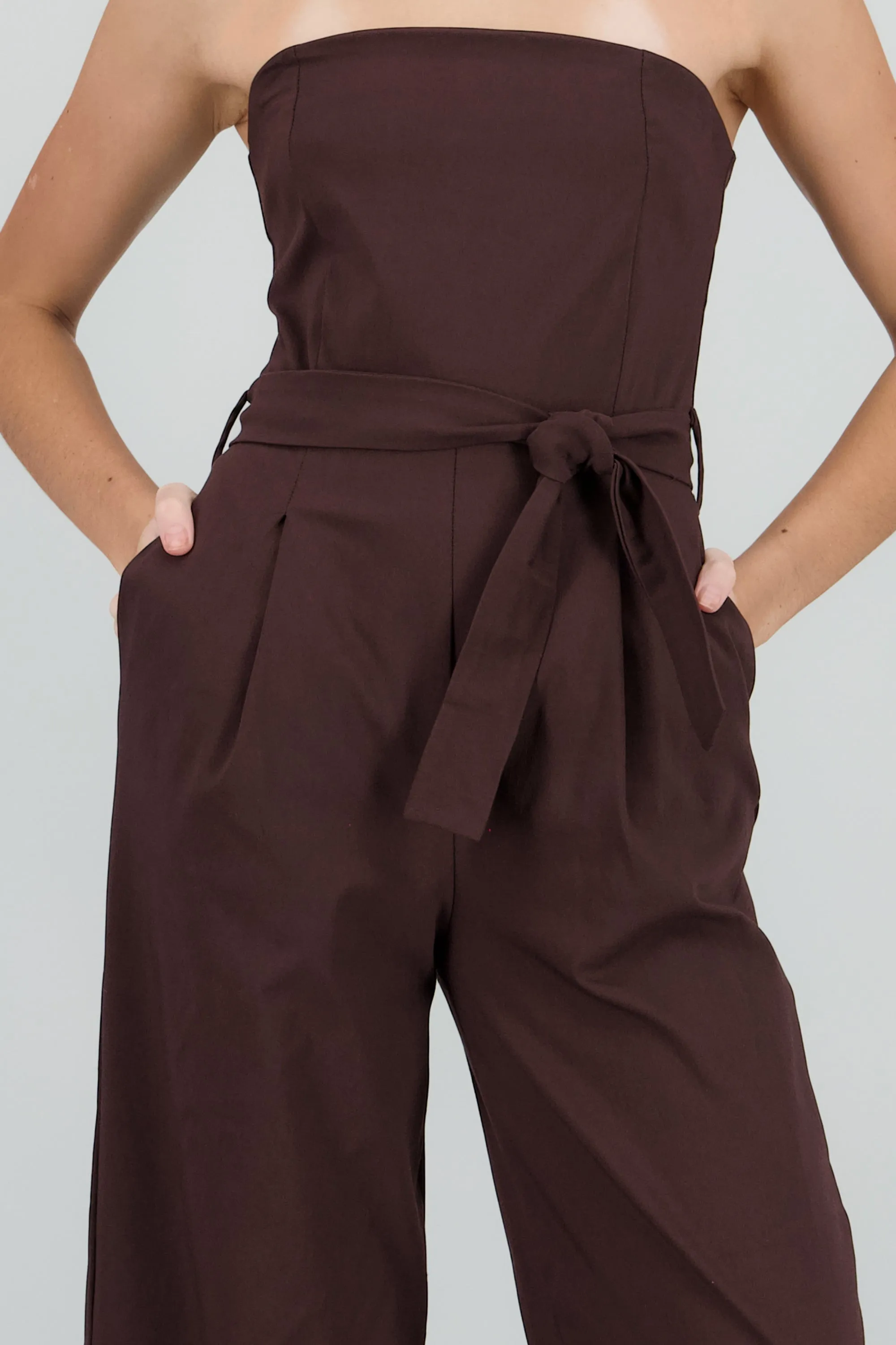 Jumpsuit strapless detalle cinturon sold by Shasa product image thumbnail 5